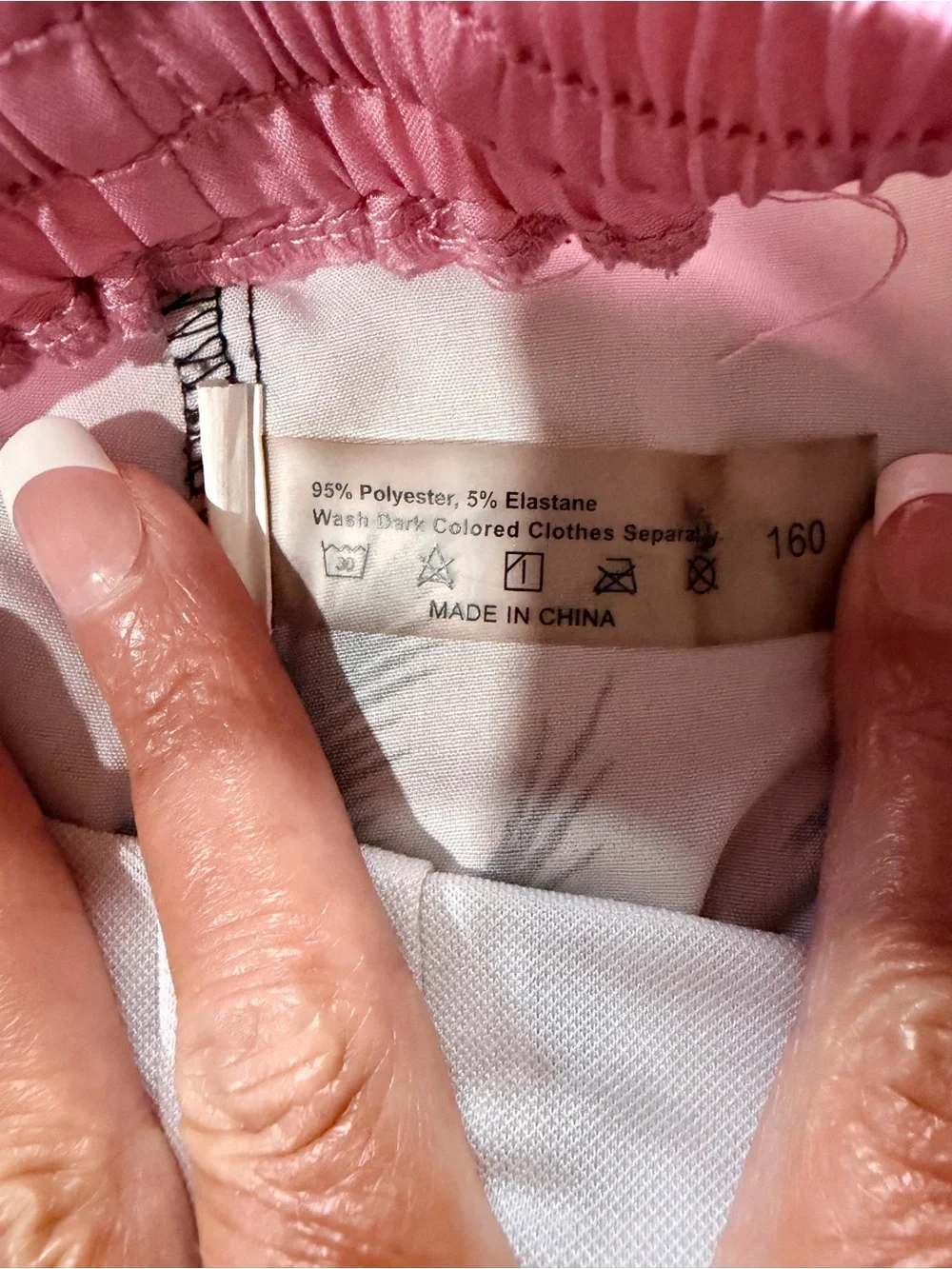 SHEIN Pink to Navy Ombre Palm-Print Swim Trunks